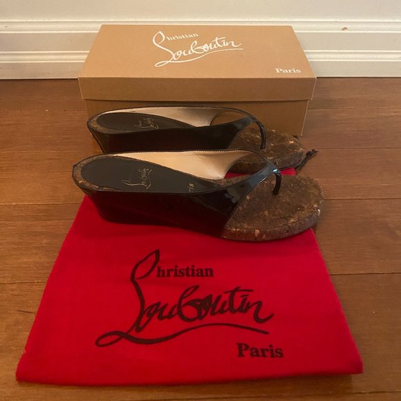 Christian Louboutin Wedge Sandals - Picture 1 of 5